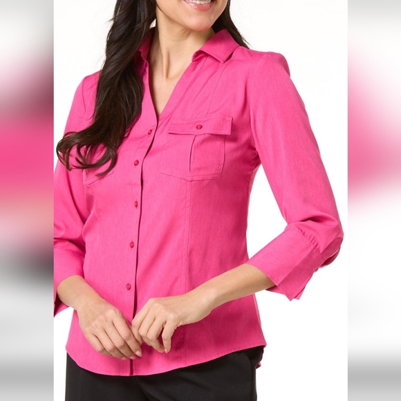 Cato Tops - 2/$20 Nwt Cato XL Collared Bd Blouse